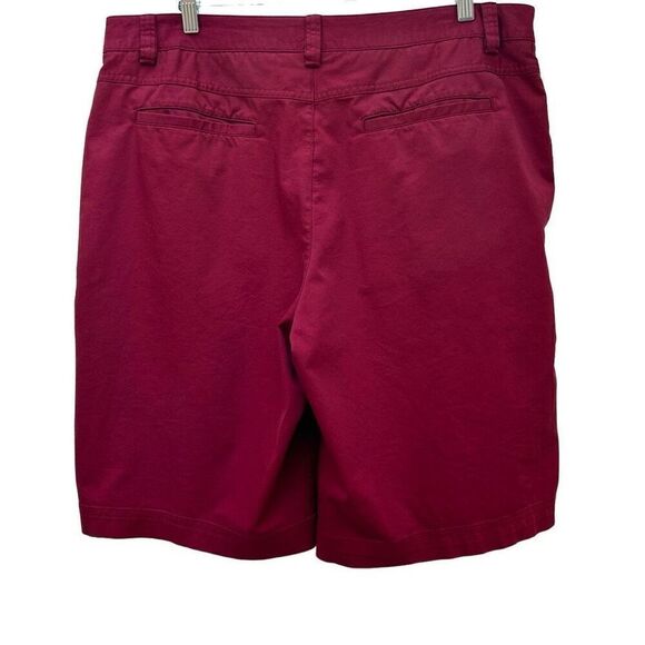 Puma Bermuda Chino Shorts Men's Size 36 Rust Flat Front Four Pocket - Picture 3 of 9